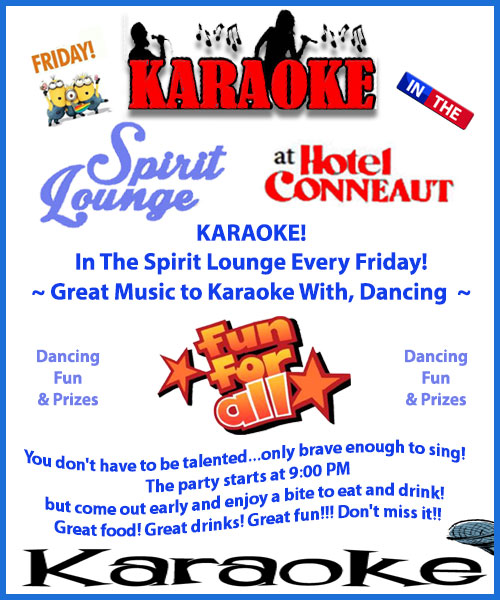Karaoke Friday at the Spirit Lounge poster 